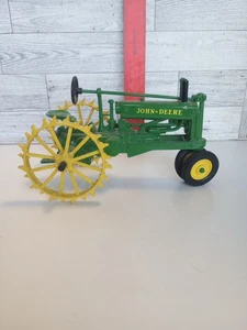 ERTL John Deere Model A Tractor spoke and steel spike rear wheels narrow front - Picture 1 of 4