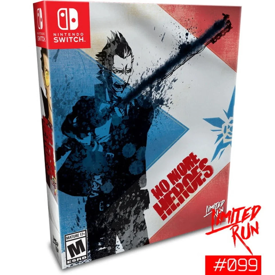 No More Heroes Santa Destroy Bundle Nintendo Switch Limited Run 4 Gold Card Set