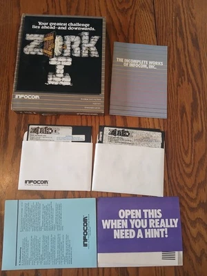 Zork I, II Atari St 3.5" Disk w/ Manual 1984 Infocom - Image 1 of 4