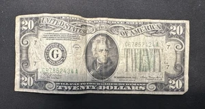 Serie 1934 A 20 $ Twenty Dollar Federal Reserve Schein Chicago Illinois - Bild 1 von 2