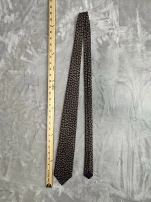 Corbata Hardy Amies 100 % seda cachemira para hombre marrón rojo púrpura crema vintage Foto 1 de 3