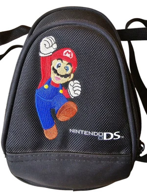 Nintendo DS Mario Canvas Mini Backpack Carrying Case-Travel Bag, Embroidered - Image 1 of 4