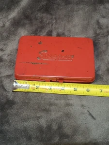 Vintage Snap-On Tools USA 1/4" Drive Socket Metal Tool case. Case Only - Picture 1 of 13