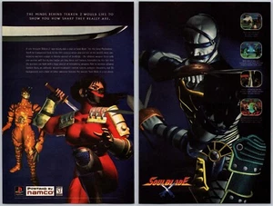 Soul Blade Print Ad Game Poster Art PROMO Original PlayStation PS1 Taki Voldo - Picture 1 of 1
