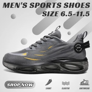 Mens Running Sports Shoes Casual Athletic Breathable Outdoor Sneakers Tennis Gym - Picture 1 of 20