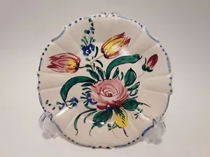 **RARE Vintage Italian** NOVE ROSE Side Plates* Set of 5 Perfect + 1 Repaired - Picture 1 of 7