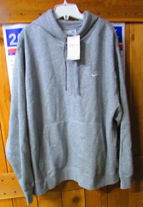 Nike Herren Sweatshirt grau mit Kapuze, Gr. XXL, neu mit Etikett - Bild 1 von 6
