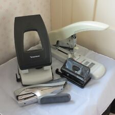 Job lot of Rexel Goliath & Rexel plier staplers & two hole punches