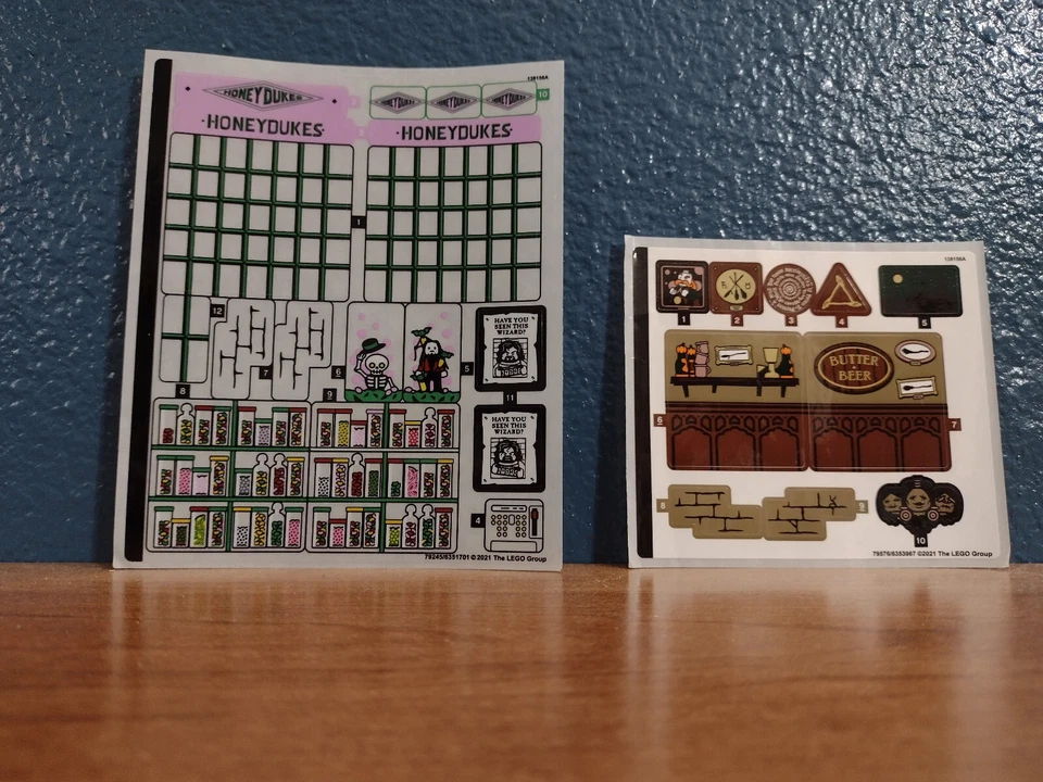 Lego 76388 Hogsmeade Village sticker sheets - Image 1 of 1