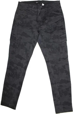 Pantalones de mezclilla cargo Supplies by Union Bay ajustados camuflados, gris carbón, talla 8 Foto 1 de 4