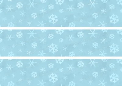 Schnee Flocken Tortenband Bordüre Bild Party Deko Winter Aufleger Frozen essbar - Bild 1 von 4