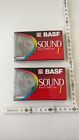 2x Vintage Sealed BASF sound quality ferric TAPE I 90 Audio Cassette Germany