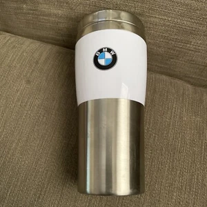BMW Savor Travel Beverage Tumbler 7" Tall Stainless Exterior and Interior - Picture 1 of 4