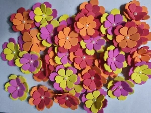 Handmade Foam Flowers Artificial Home Wall Decoration Fake 50Pcs Free Shipping - Picture 1 of 5