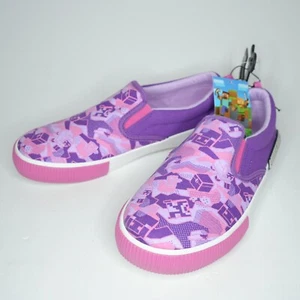 Minecraft Canvas Slipper Schuhe Marke Mojang Pink Junior Größe 4 NEU - Bild 1 von 7