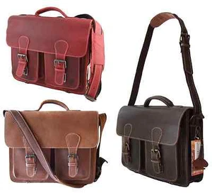 GreenBurry Aktentasche 38*29*14 cm Büffel-Leder Lehrer-Tasche Aktenmappe 1000 - Bild 1 von 14