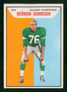 Herman Harrison 1965 Topps CFL 65 no 22 Exino + 59604 - Imagen 1 de 2