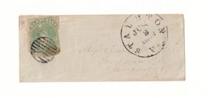 Confederate States of America Scott # 1 Staunton Virginia Grid Cancel - Bild 1 von 4