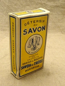Ancien paquet de lessive Le panache Savon le trèfle Marseille épicerie ancienne - Imagen 1 de 9