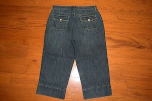 Chico's PLATINUM Denim 'SARA BETH' CROP Blue Jeans - CHICOs Größe 2 - TOP! - Bild 1 von 7