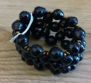 AFRICAN PAPER BEADED BRACELET - Picture 1 of 2