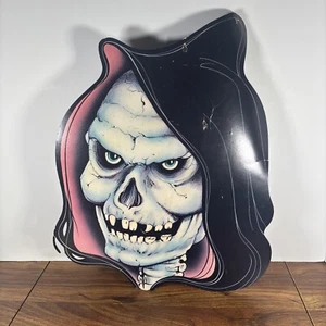 Vintage 1983 Beistle Grim Reaper Die Cut Halloween Decoration Wall Hanging Decor - Picture 1 of 7