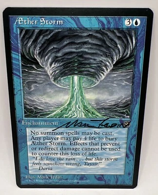 MTG - Homelands - Aether Storm - NM - Signed by Mark Tedin - Image 1 of 2