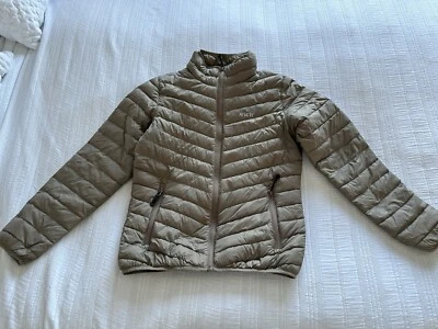 Scandinavian Explorer Taupe Grey Down Filled Lightweight Jacket Size S Pockets - Image 1 of 4