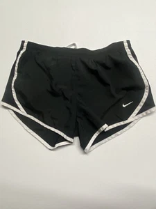 Nike Shorts Kids Medium Dri Fit Lined Black Quick Dry Sport Short Summer Athlete - Picture 1 of 13