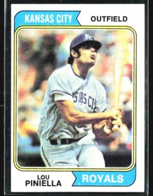 1974 Topps - #390 Lou Piniella - Image 1 of 2