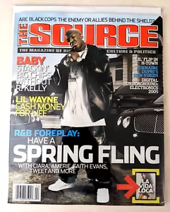 The Source Magazine #186 April 2005 Baby Lil Wayne Vida Guerra Lil Flip Ciara - Imagen 1 de 3