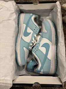Nike Dunk Low Premium SB Men 10.5 White/Aqua 313170 142 High Hair - Picture 1 of 17