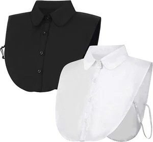 2 Stücke Frauen Kragen Krageneinsatz Damen, Fake Collar Detachable Collar Abnehm - Bild 1 von 7