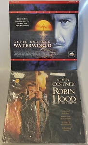 Lot of 2 Kevin Costner Laserdisc Movies, Waterworld, Robin Hood (READ)