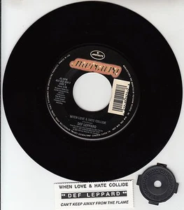DEF LEPPARD When Love & Hate Collide 7" 45 rpm record NEW + jukebox strip RARE! - Picture 1 of 1