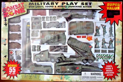 COMBAT ZONE - Juego de Lanzamiento de Misiles Juego Militar, Luz y Sonido, Nuevo XLarge Foto 1 de 4