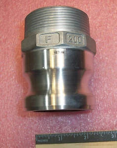 04085146 DYNAFLO 2" MALE CAM & GROOVE MALE NPT COUPLER ALUMINUM PART (F) - Picture 1 of 4