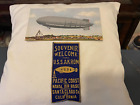 Rare Vintage Uss Akron Goodyear Airship-Zeppelin Souvenir Ribbon & Picture Card
