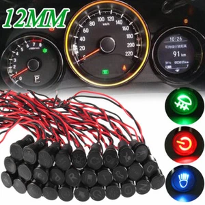 12mm 12V-36V LED Armaturenbrett Warnleuchte Kontrollleuchte Auto Boot - Bild 1 von 9