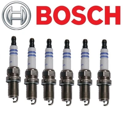 Juego de 6 bujías de alambre fino de iridio Bosch 9607 OE preajustadas para Audi BMW Foto 1 de 3