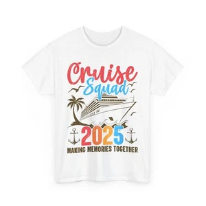 Cruise Squad 2025 Summer Vacation Family Group Matching T-Shirt - Picture 1 of 8