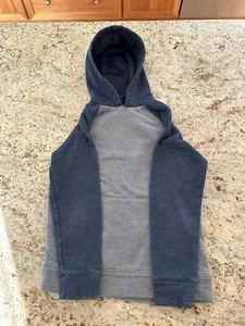 Tek Gear Boys Hoodie Sweatshirt Youth Size Small (8) Gray And Blue Cotton/Poly - Picture 1 of 4