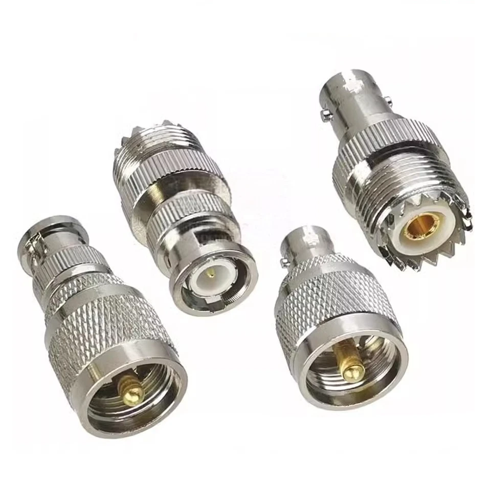1pc New BNC Male/Female To UHF PL-259 SO239 RF Coaxial Adapter Cable Connector - Image 1 of 1