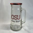 Ohio State Buckeyes Mug O Nuts Glass Beer Mug With Lid Vintage Stein Go Bucks