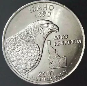 2007-P 25C State Quarter Idaho BU CLAD 20uc0225-3 - Picture 1 of 2
