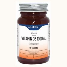 Quest Vitamin D3 1000iu Cholecalciferol 90 Tablets - Supports Immunity & Bones