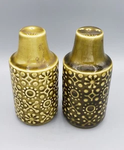 Vintage Green Atomic Starburst MCM Salt and Pepper  Made in Republic of Ireland - Picture 1 of 4
