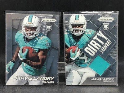 Jarvis Landry 2014 Panini Prizm #295 Rookie & Dirty Laundry #DL-JL Rookie Patch - Image 1 of 4