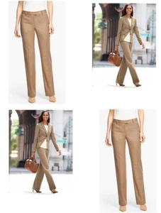 Talbots women's pants flannel Windsor stretch wool 8P $129 price tag New Tags - Picture 1 of 4