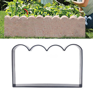 Garden Fence Molds Concrete Brick Courtyard Mould Plastic Cement DIY Molds Tool